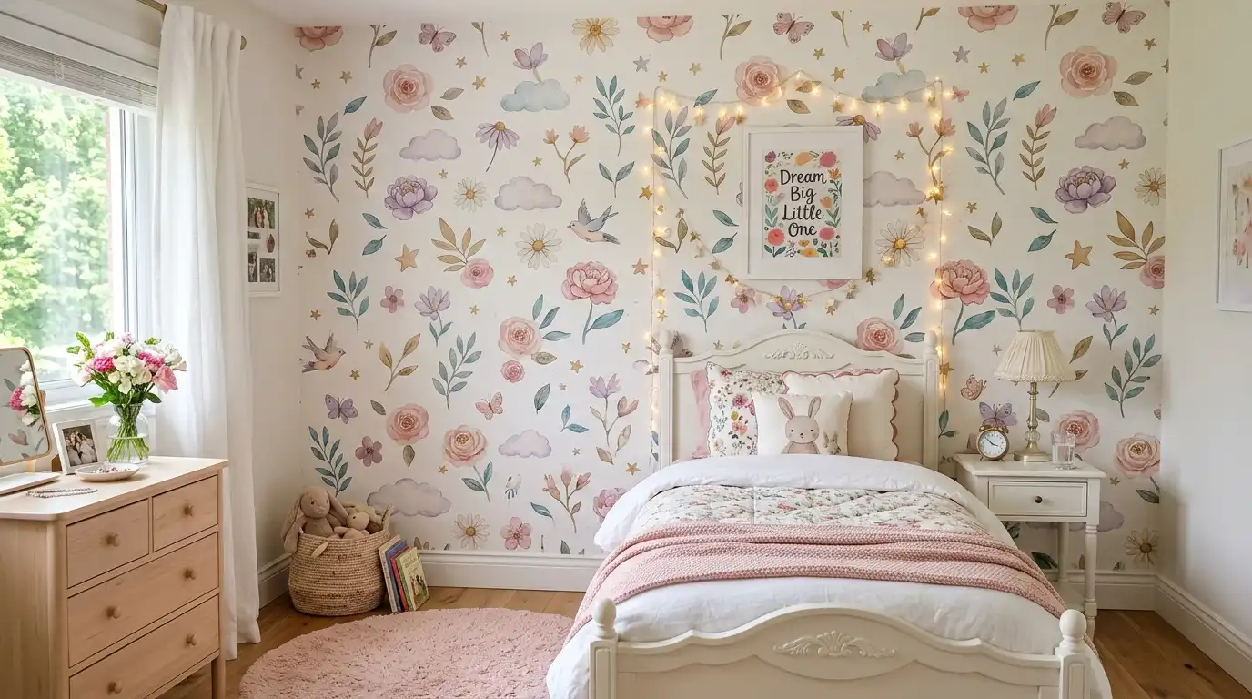 bedroom wallpaper for girls