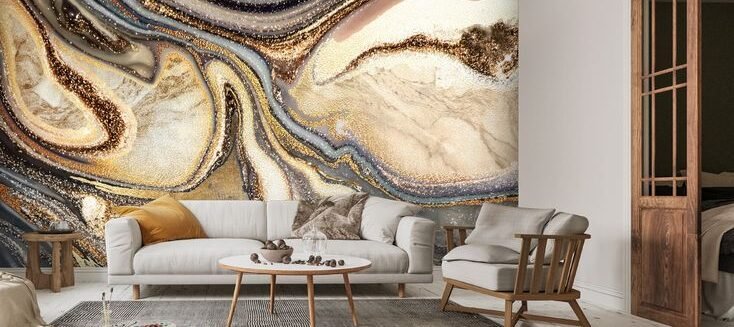 Marble Style Wallpaper for home or offices dubai