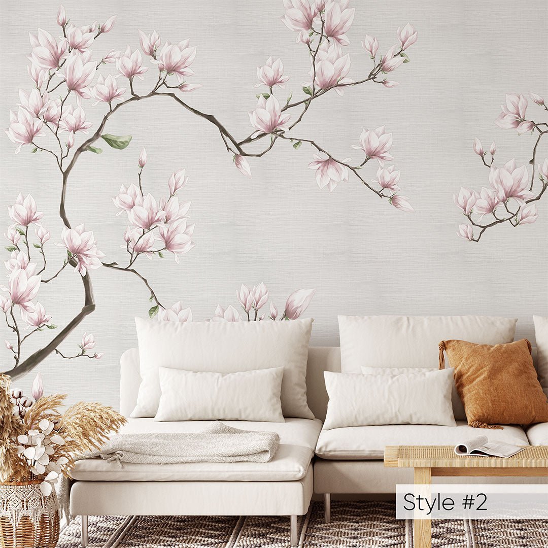 Blossom Sakura Grasscloth Wall Mural CG010 - Image 5