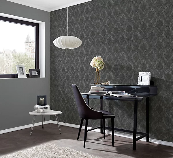 Dark Baroque Vintage Design Wallpaper antique baroque detailing