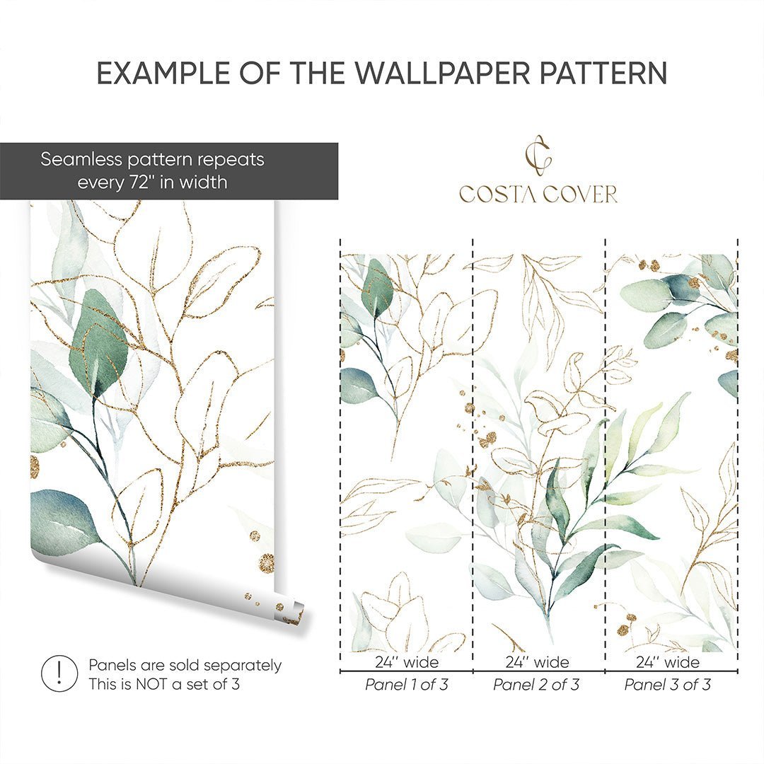 Eucalyptus Leaves Botanical Wallpaper CC227 - Image 4