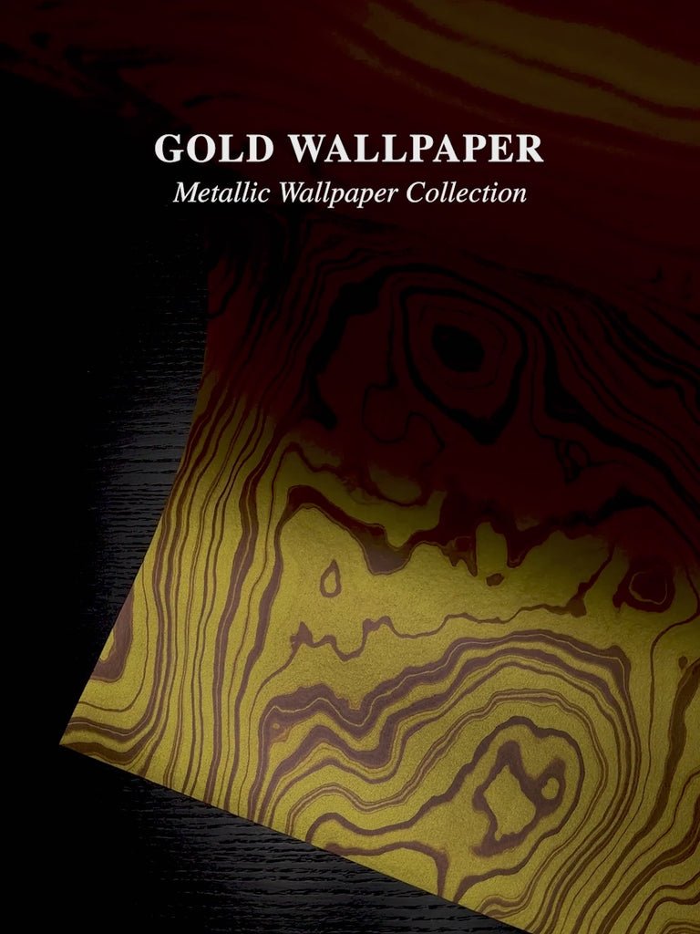 Gold Malachite Metallic Wallpaper - Image 2