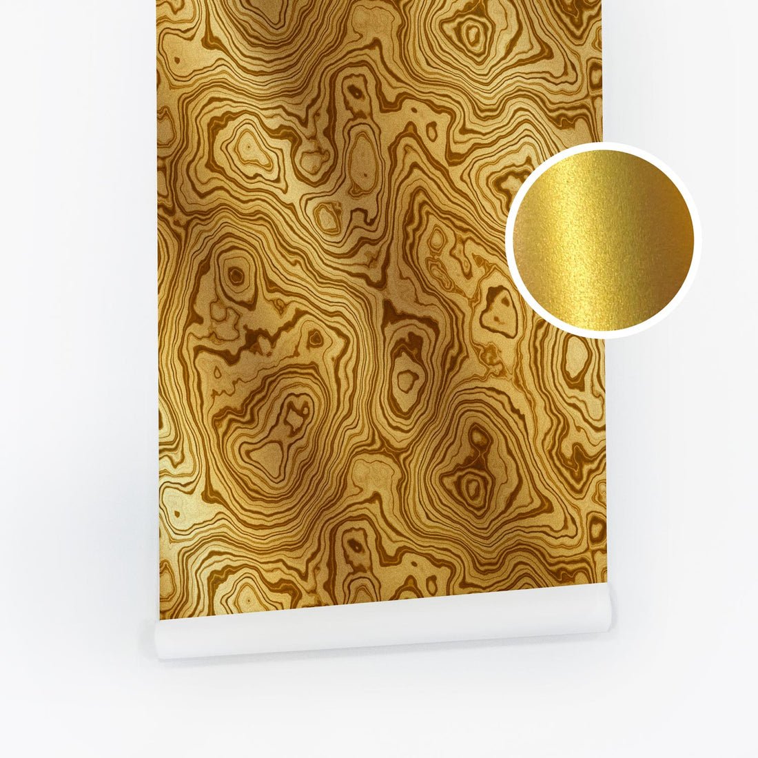 Gold Malachite Metallic Wallpaper - Image 3