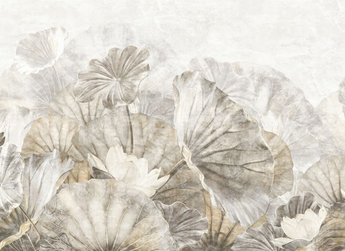 Lotus Leafs, Beige - Image 2