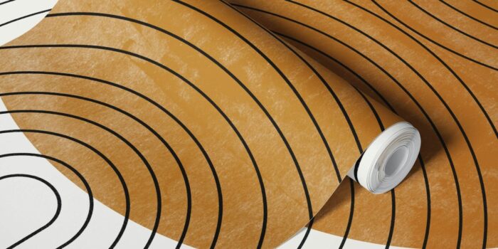 MID CENTURY MODERN Arch and Circle wallpaper - Image 2