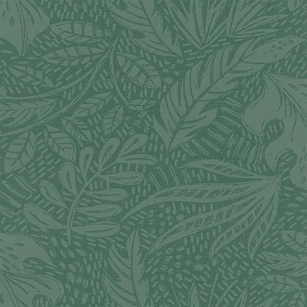 Rasch Foliage Leaves Emerald Green Wallpaper
