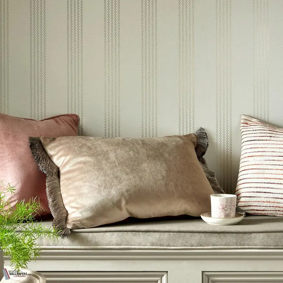 Elegant Silk Stripe Wallpaper for stylish living room and bedroom walls