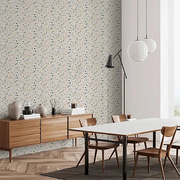Terazzo Multicoloured Stone Fleck Wallpaper - Image 2