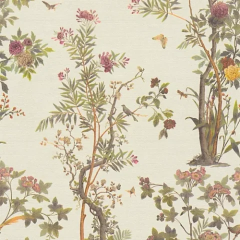 AS Creation Paradise Garden Cream Floral Wallpaper