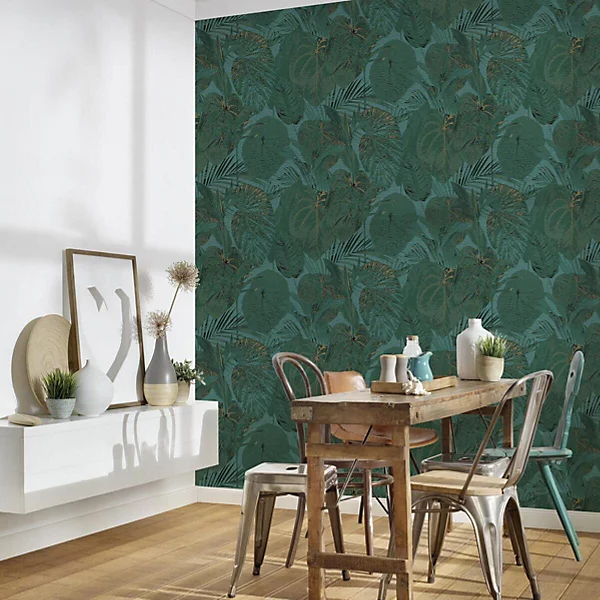 AS Creation Tropical Leaves Green Wallpaper - Image 2