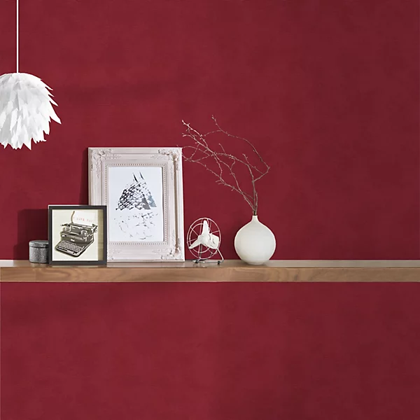 BRICOFLOR Dark red designer wallpaper embossed design - Image 5