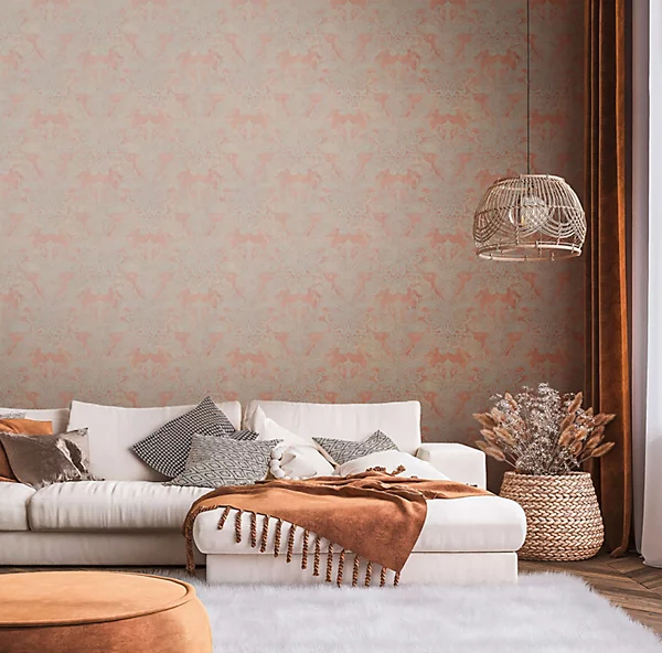 BRICOFLOR Non-woven wallpaper, damask wallpaper - Image 2