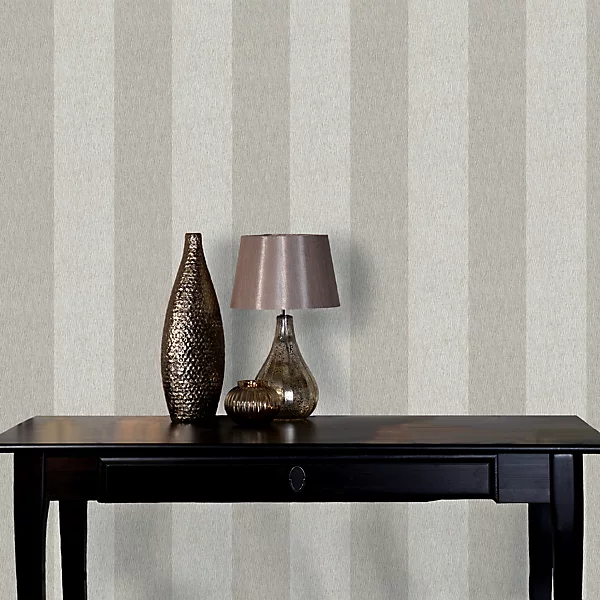 Claydon Grey Striped Glitter effect Classic Textured Wallpaper - Image 6
