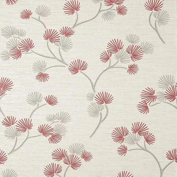 Fine Decor Kira Trail Red Grey Wallpaper artistic trail wall finish