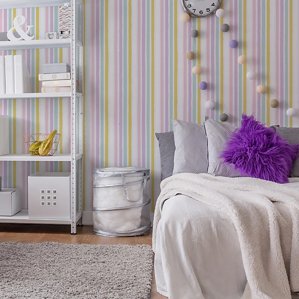 Good Home Multi Striped Wallpaper - Image 3