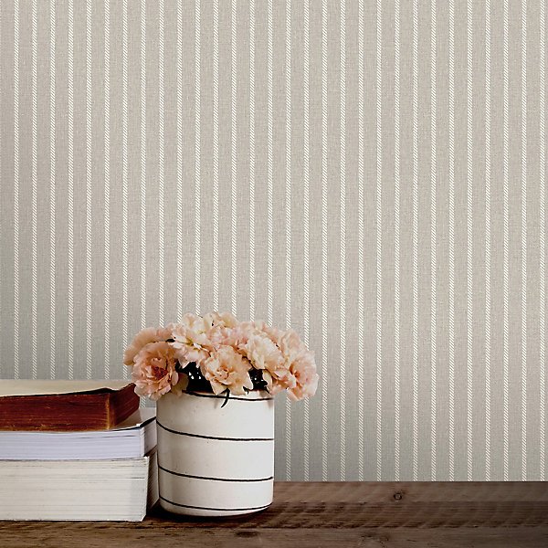 Rasch Grey Stripe Embossed Wallpaper - Image 2