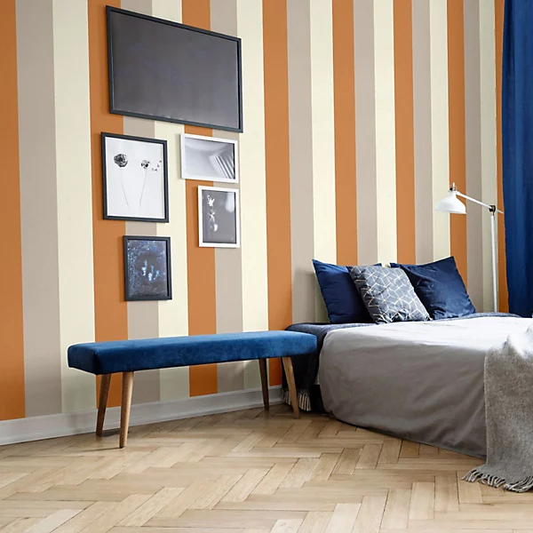 Stripe Wallpaper - Orange - Image 3