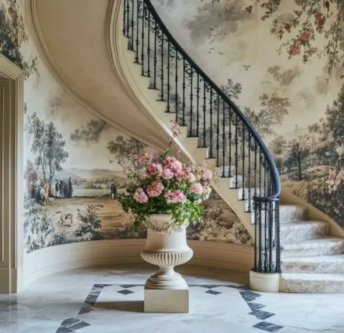 Staircase wallpaper Dubai